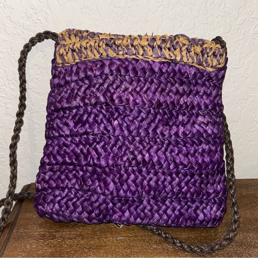 New, Sun ‘N Sand Straw Shoulder Crossbody Purse Bag - Picture 4 of 11